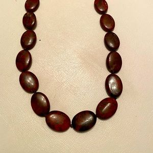 Mahogany Obsidian flat oval strand